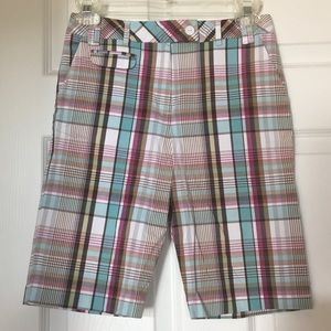 Plaid Bermuda Shorts